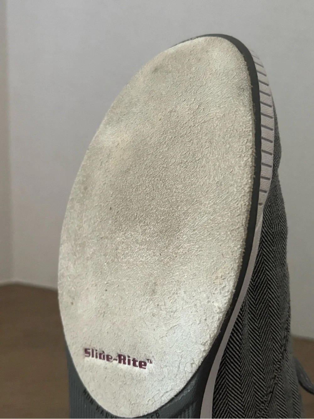 Dexter Gray Herringbone Canvas Lace-Ups with Lavender Lining